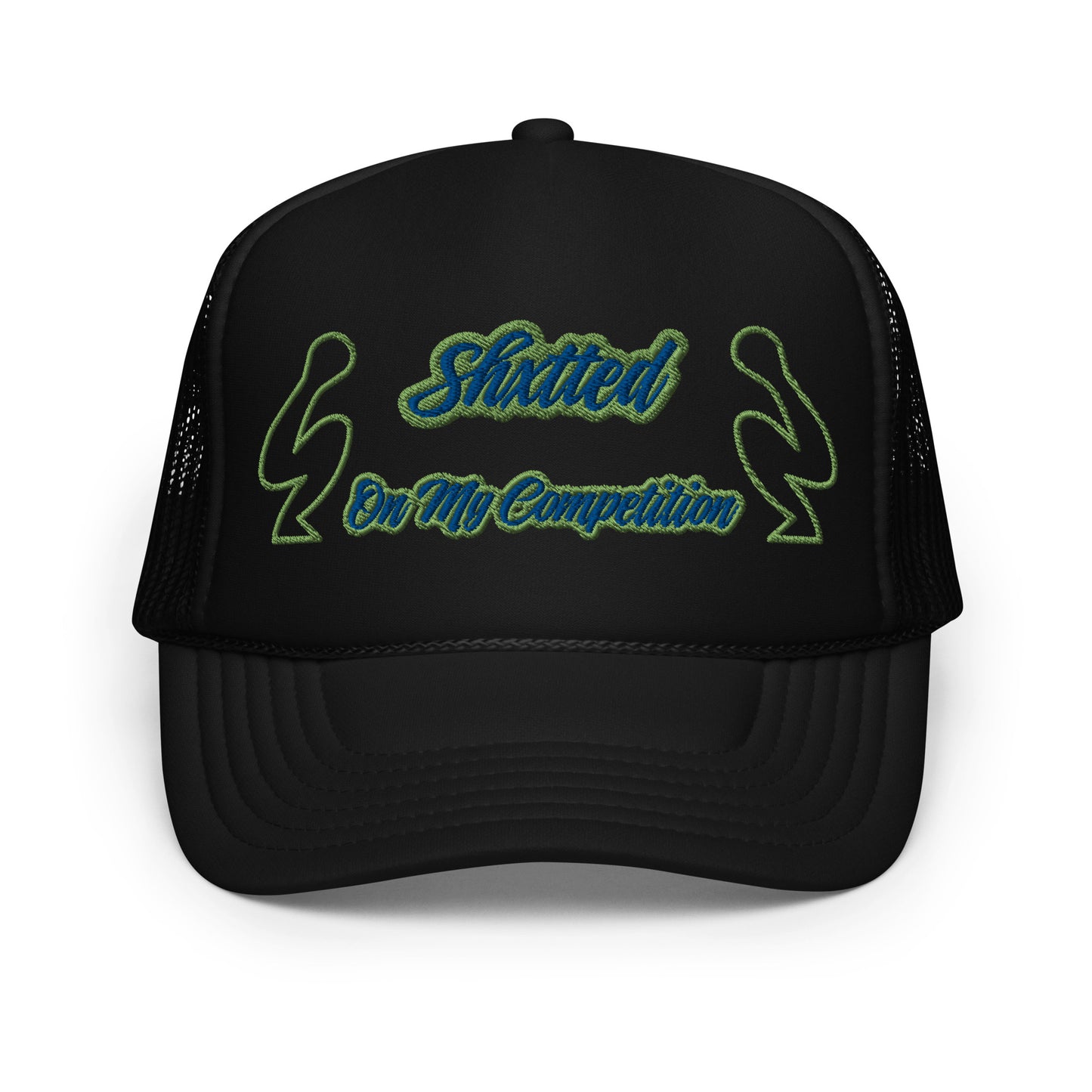 SHXTTED Trucker Hat (Green & Blue Logo)