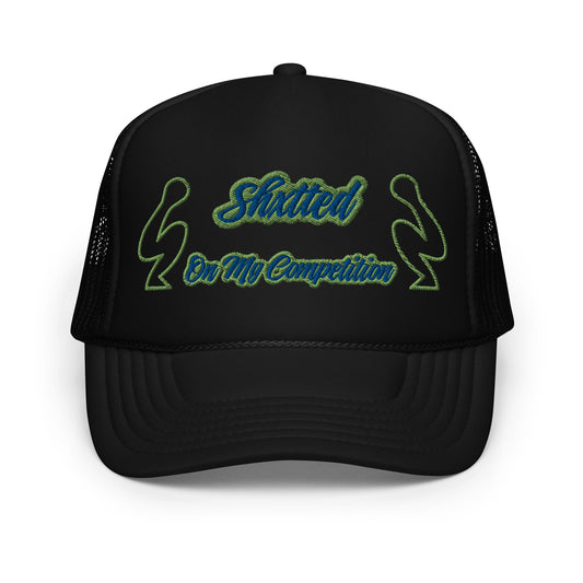 SHXTTED Trucker Hat (Green & Blue Logo)