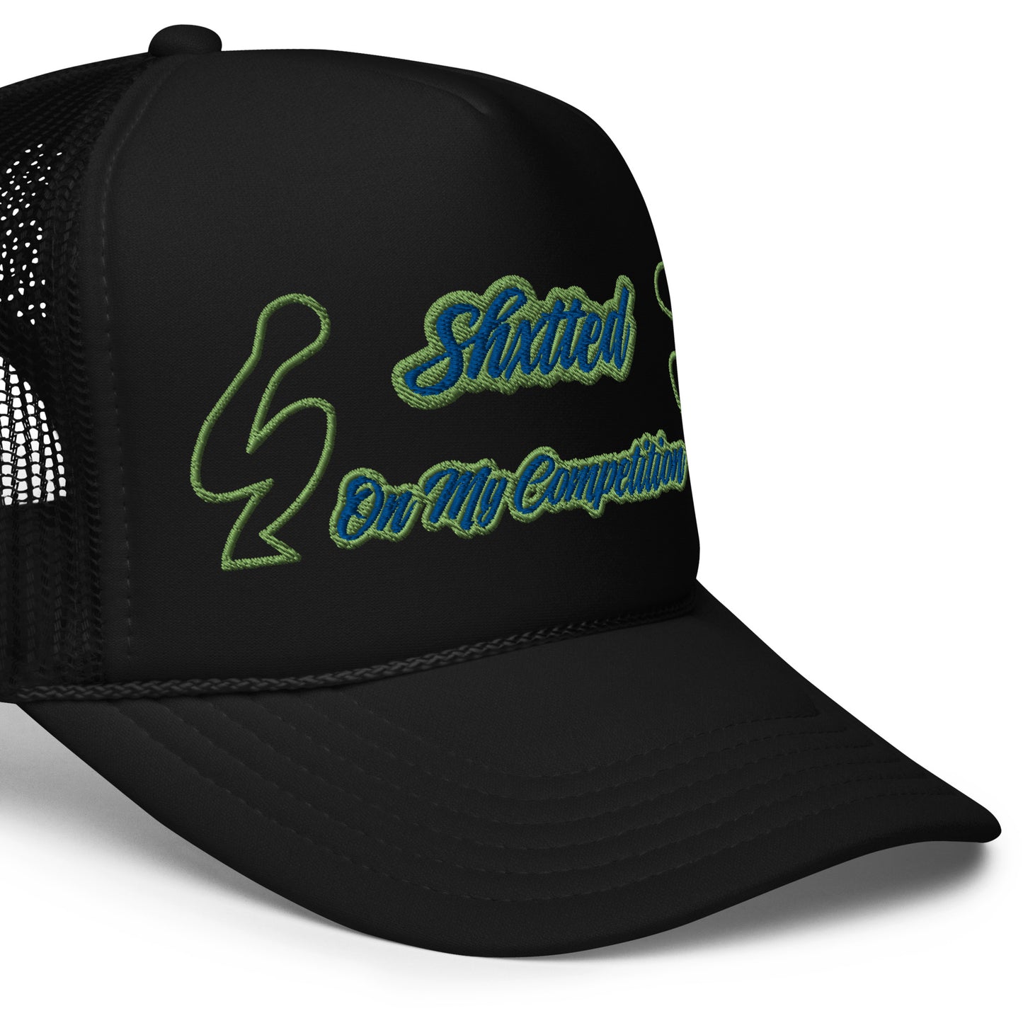 SHXTTED Trucker Hat (Green & Blue Logo)