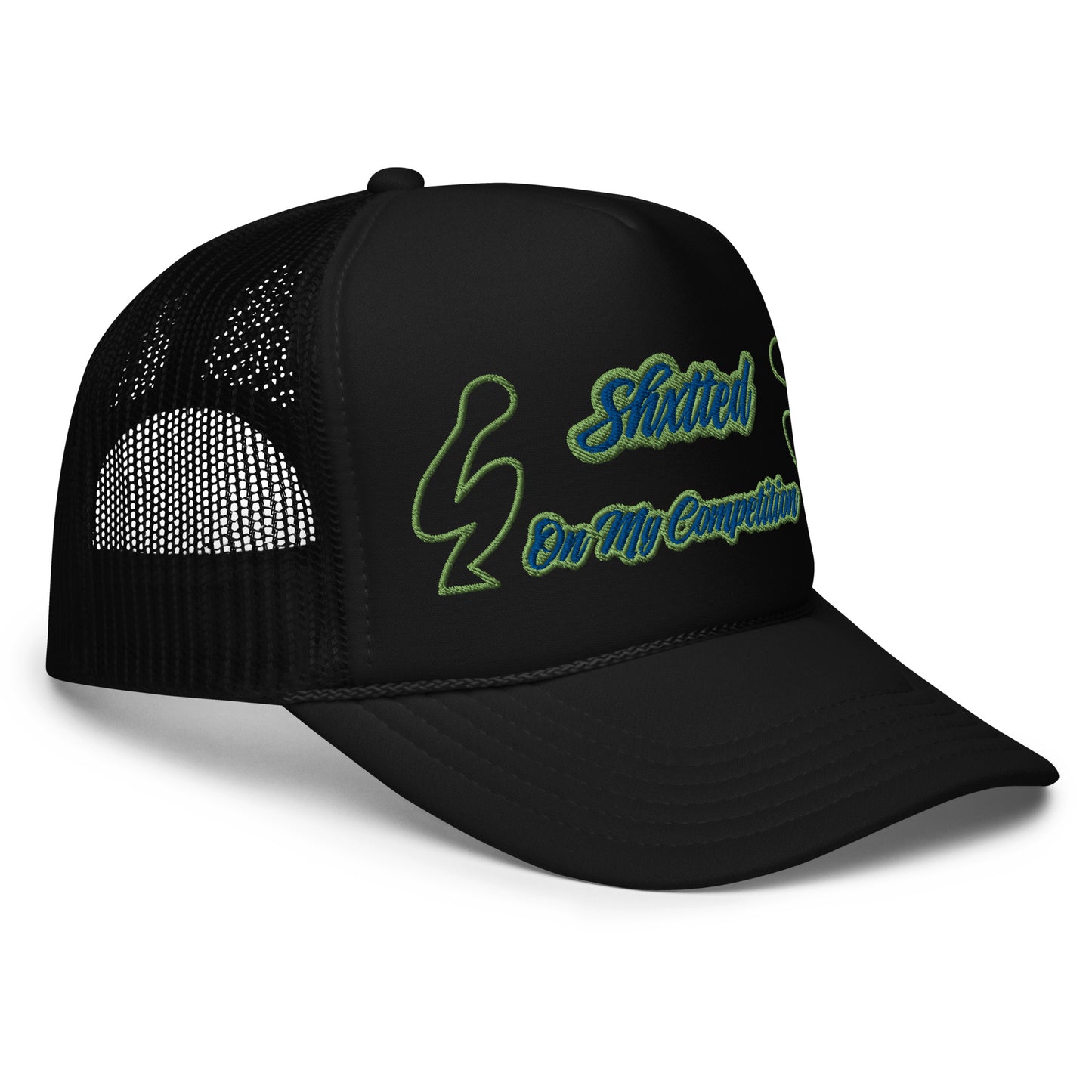 SHXTTED Trucker Hat (Green & Blue Logo)