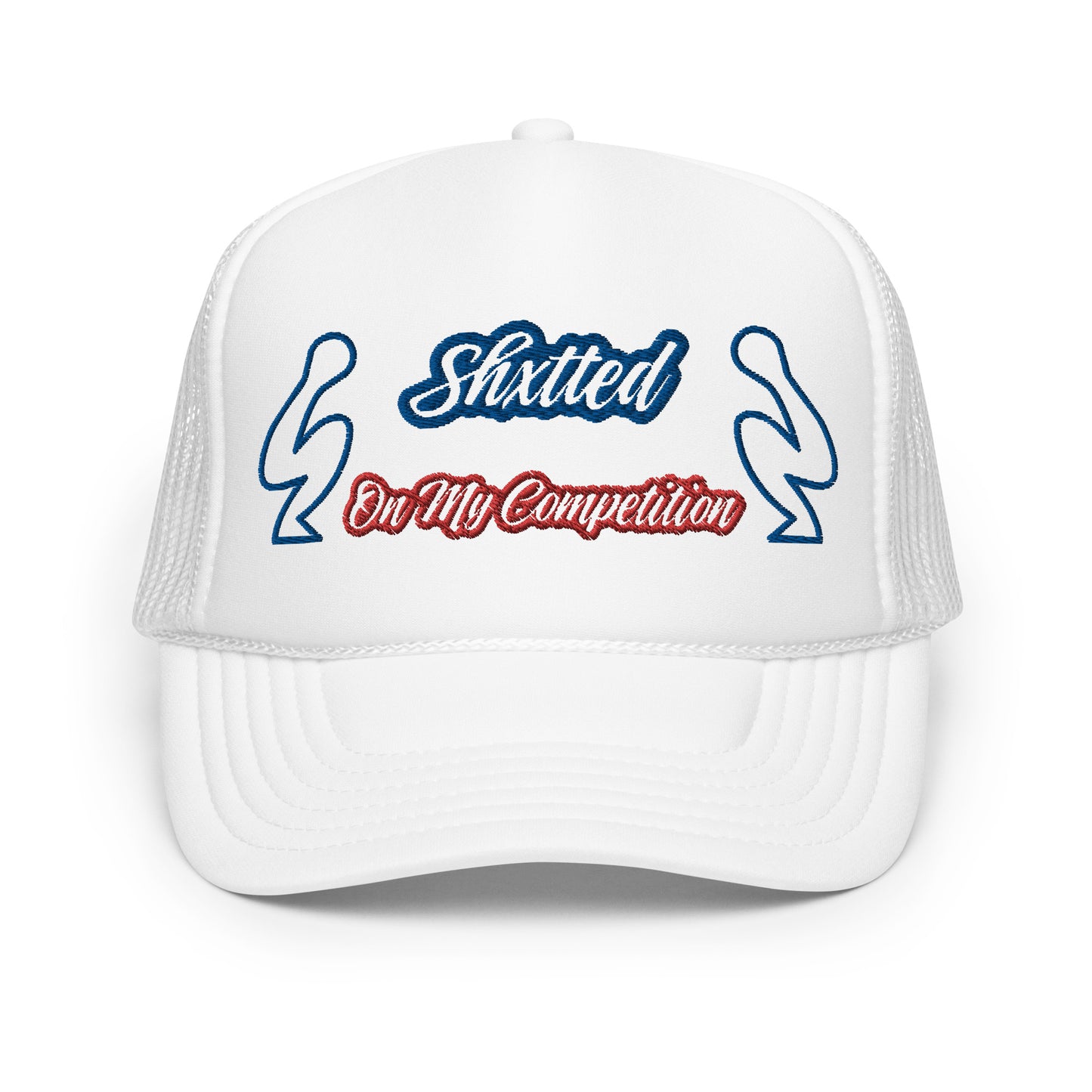 SHXTTED Trucker Hat (Red and Blue Logo)