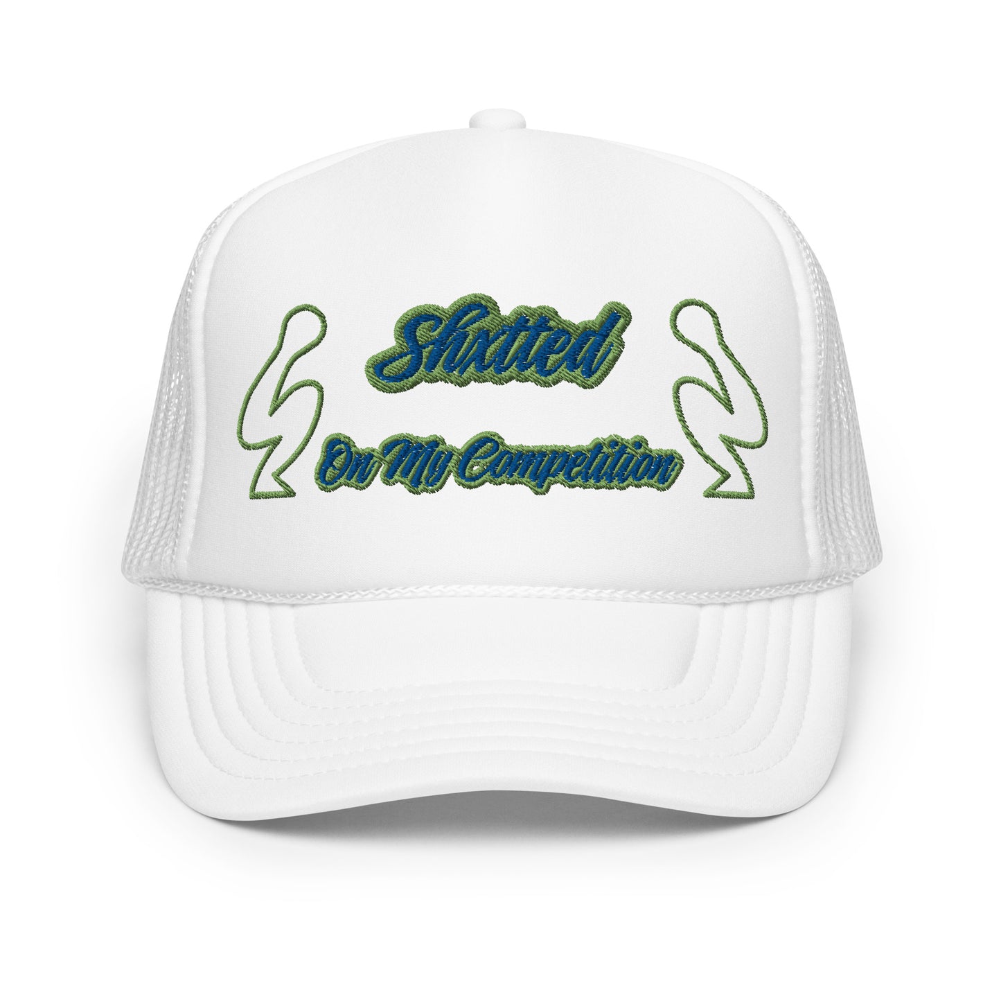 SHXTTED Trucker Hat (Green & Blue Logo)