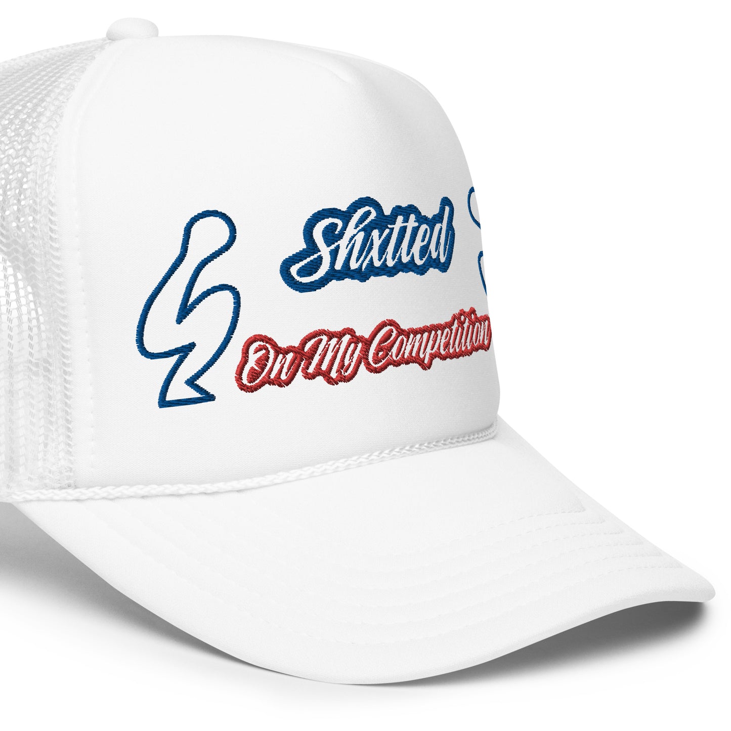 SHXTTED Trucker Hat (Red and Blue Logo)