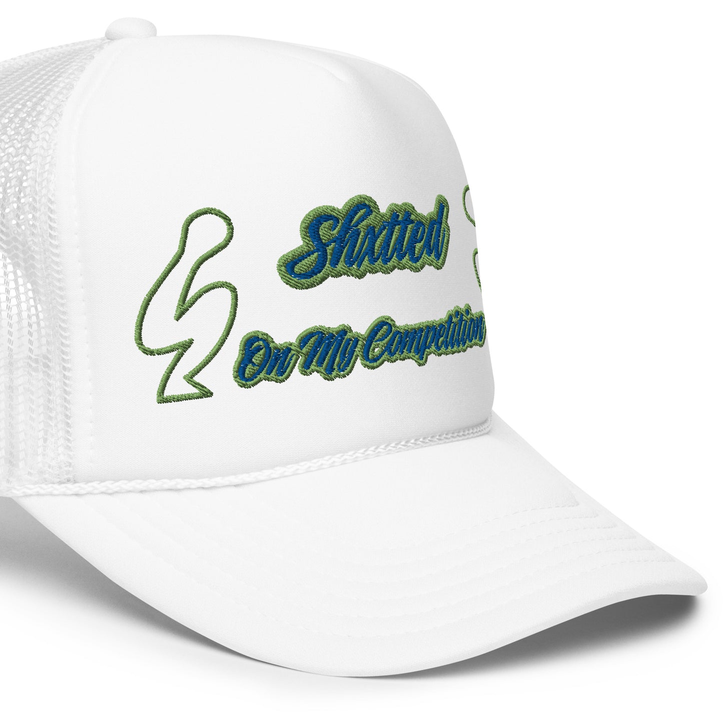 SHXTTED Trucker Hat (Green & Blue Logo)