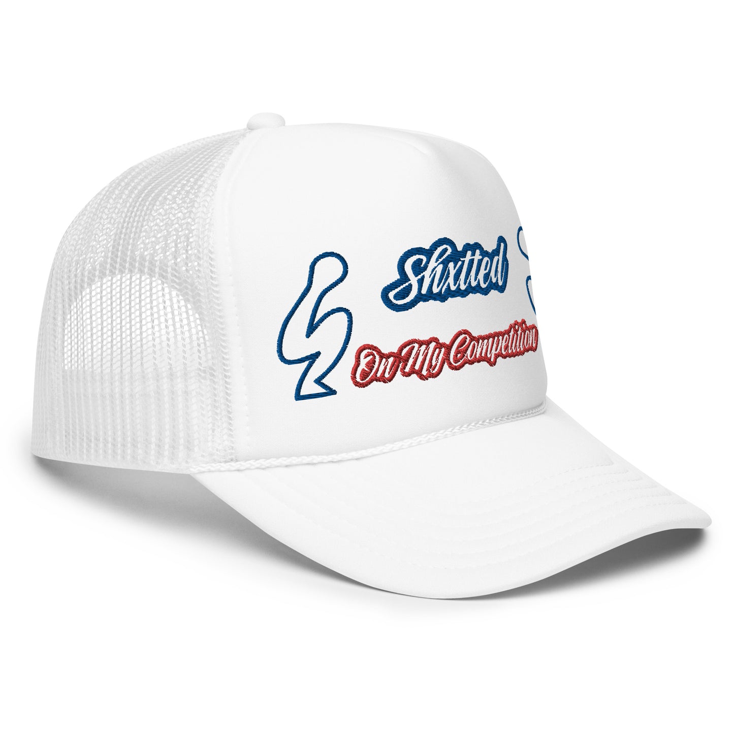 SHXTTED Trucker Hat (Red and Blue Logo)