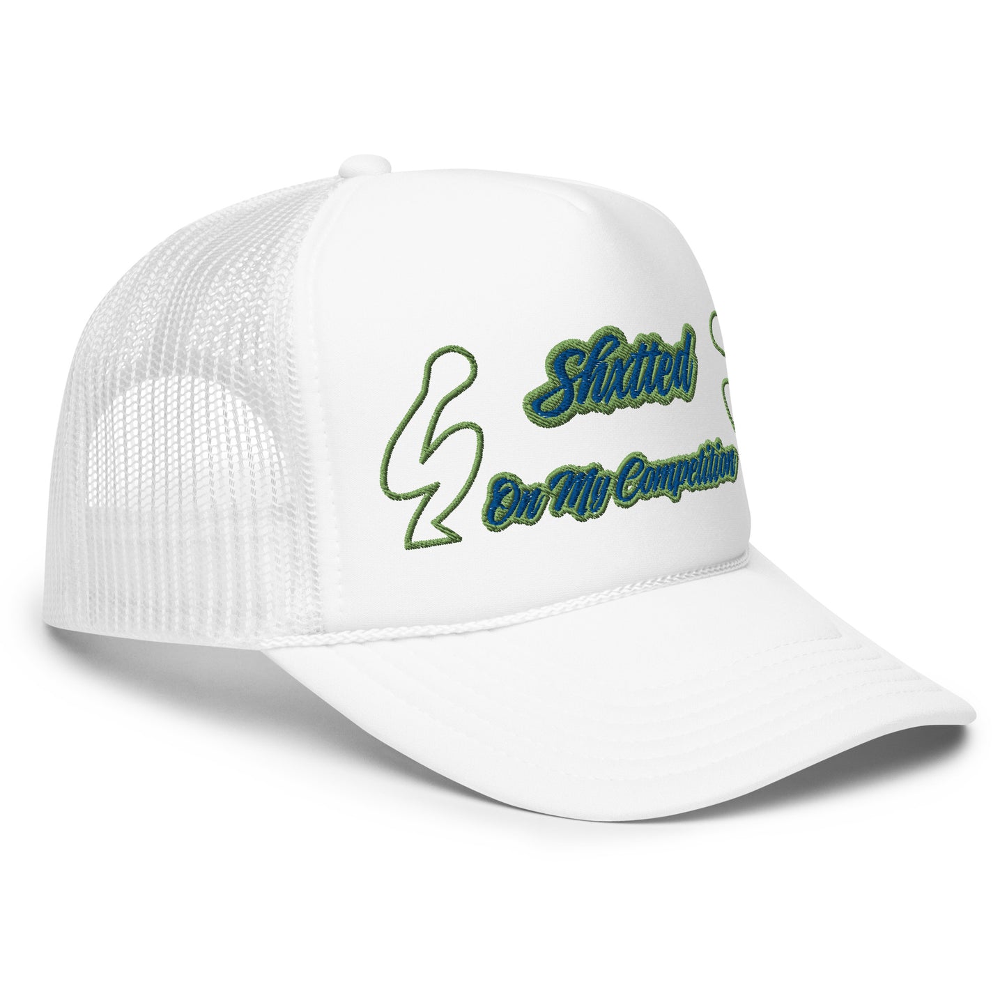 SHXTTED Trucker Hat (Green & Blue Logo)